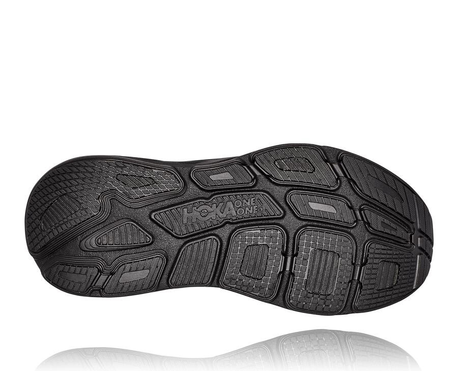 Hoka One One Mens Running Shoes - Bondi 7 - Black - YLBE49768